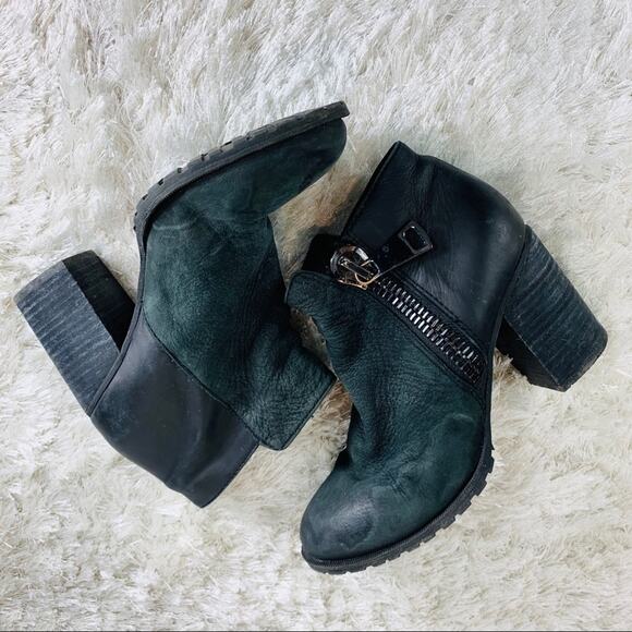 Aldo Genuine Black Leather Booties Sz 8.5 - Picture 8 of 8